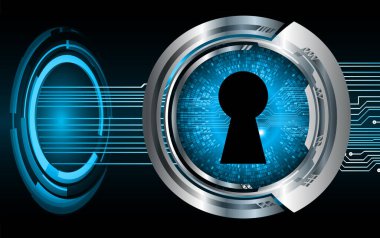 Soyut yüksek hızlı dijital internet bağlantısı tasarımı, siber güvenlik kavramı arka planı