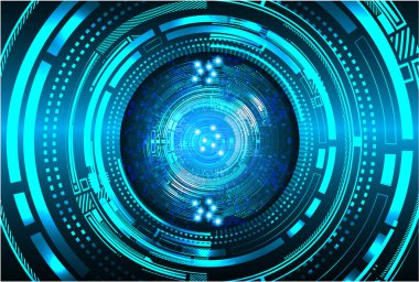 soyut dijital veri vektörü illüstrasyon arka planı, mavi ve siyah renkler