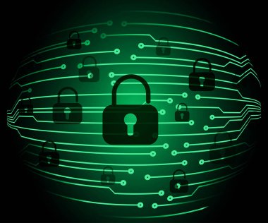 siber güvenlik kavramı arka plan, soyut yüksek hızlı dijital internet bağlantı tasarımı