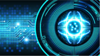 soyut dijital veri vektörü illüstrasyon arka planı, mavi ve siyah renkler