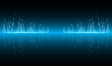 Ses dalgaları salınıyor karanlık ışık