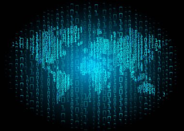  dijital soyut veri kavramı vektör resimleme arkaplanı