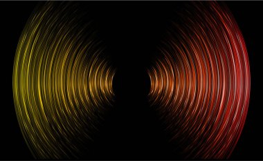 Ses dalgaları salınıyor karanlık ışık