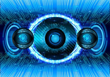 Siber güvenlik kavramı arka plan, dijital soyut vektör çizimi