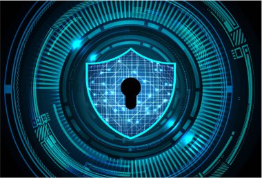 Soyut yüksek hızlı dijital internet bağlantısı tasarımı, siber güvenlik kavramı arka planı