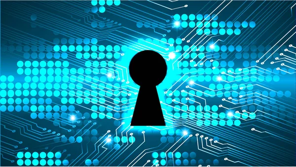 Cybersäkerhet Koncept Bakgrund Abstrakt Hög Hastighet Digital Internetuppkoppling Design — Stock vektor