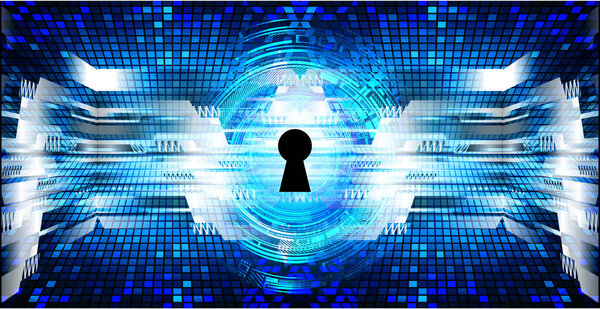 Фон концепции кибербезопасности, абстрактный дизайн высокоскоростного цифрового интернет-соединения