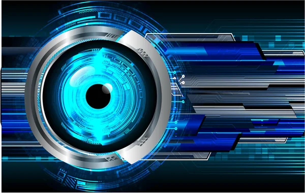 Mavi göz siber devre gelecekteki teknoloji konsepti