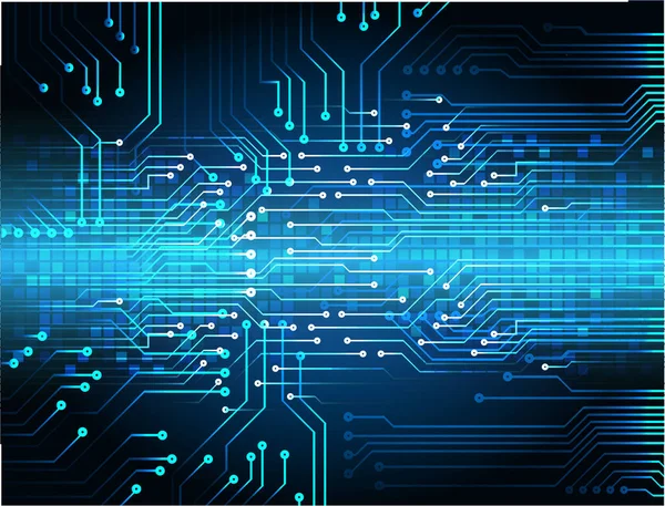 Mavi siber devre gelecekteki teknoloji konsepti