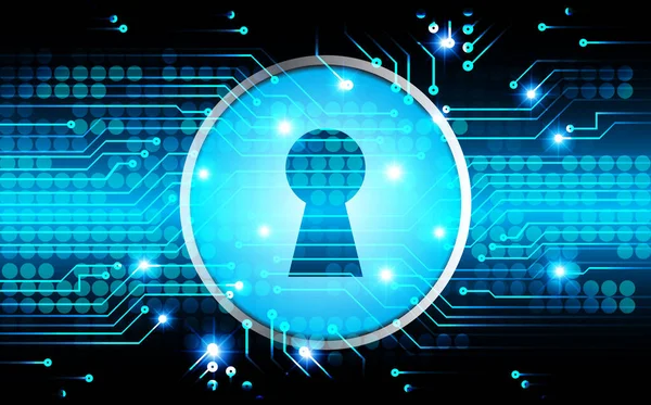 anahtar deliğine sahip siber güvenlik kavramı, soyut yüksek hızlı dijital internet bağlantı tasarımı