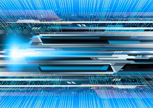 Mavi siber devre gelecekteki teknoloji konsepti