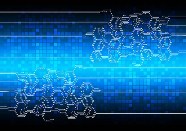 Mavi siber devre gelecekteki teknoloji konsepti