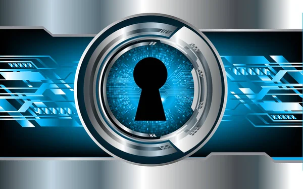 anahtar deliğine sahip siber güvenlik kavramı, soyut yüksek hızlı dijital internet bağlantı tasarımı