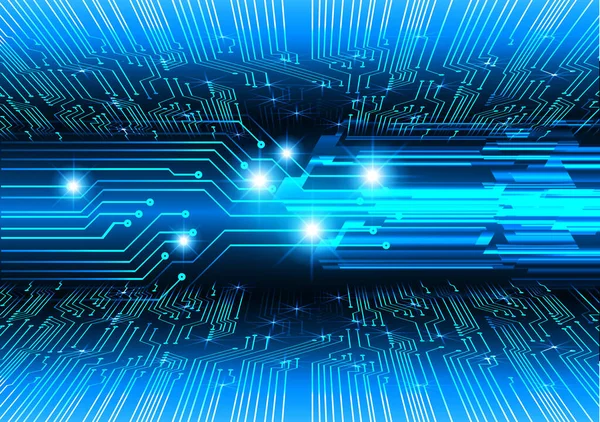 Mavi siber devre gelecekteki teknoloji konsepti