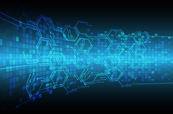 Абстрактный дизайн высокоскоростного цифрового интернета, концепция кибербезопасности