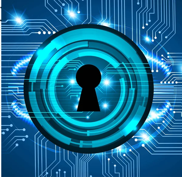 Siber Güvenlik Konsepti. Sayısal Arkaplanda Kapatılmış Asma Kilit 