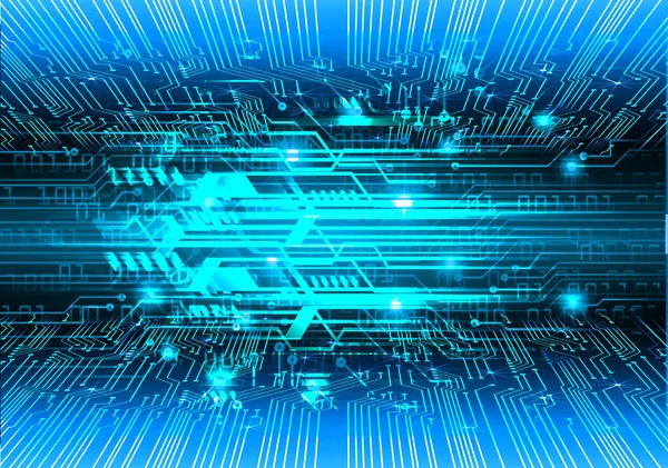 Mavi siber devre gelecekteki teknoloji konsepti