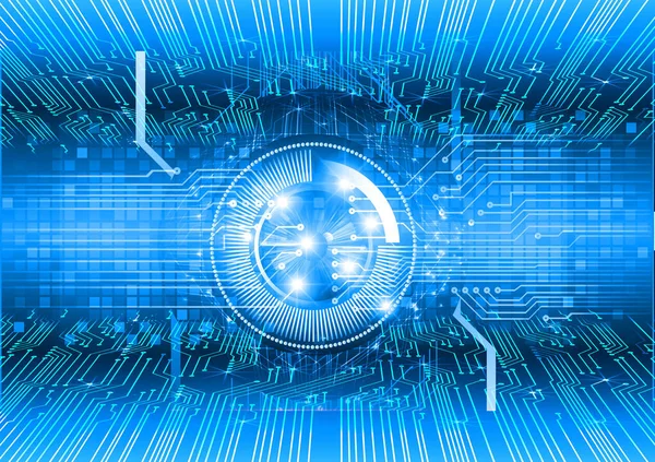 Mavi göz siber devre gelecekteki teknoloji konsepti