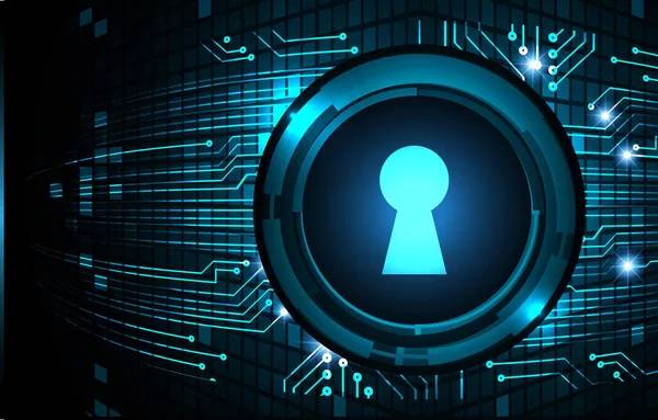 Siber Güvenlik Konsepti. Sayısal Arkaplanda Kapatılmış Asma Kilit 