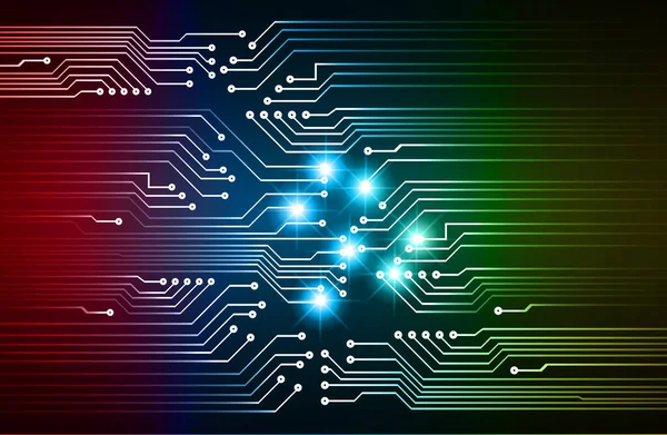 Siber güvenlik teknolojisi, bilgi siber güvenlik kavramı için soyut bir geçmiş. Vektör illüstrasyonu.