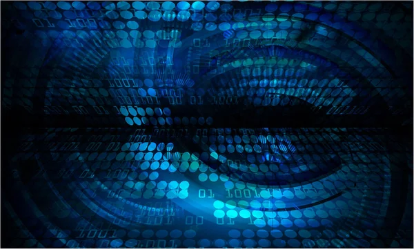 Mavi siber devre gelecekteki teknoloji konsepti