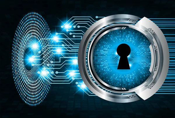 anahtar deliğine sahip siber güvenlik kavramı, soyut yüksek hızlı dijital internet bağlantı tasarımı