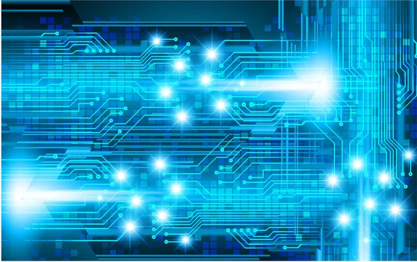 Mavi siber devre gelecekteki teknoloji konsepti