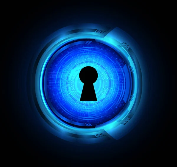 anahtar deliğine sahip siber güvenlik kavramı, soyut yüksek hızlı dijital internet bağlantı tasarımı