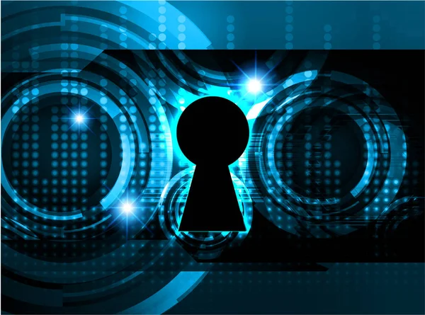 Abstracte Hoge Snelheid Digitaal Internet Verbinding Ontwerp Cyber Security Concept — Stockvector