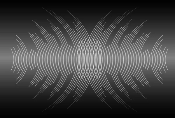 Ταλαντευόμενα Ηχητικά Κύματα Φωτός — Διανυσματικό Αρχείο