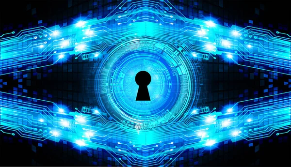 anahtar deliğine sahip siber güvenlik kavramı, soyut yüksek hızlı dijital internet bağlantı tasarımı