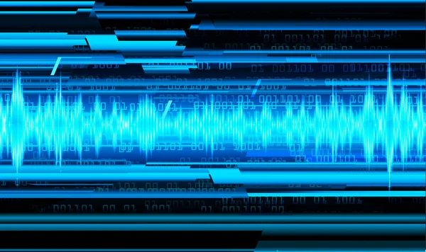 Mavi siber devre gelecekteki teknoloji konsepti