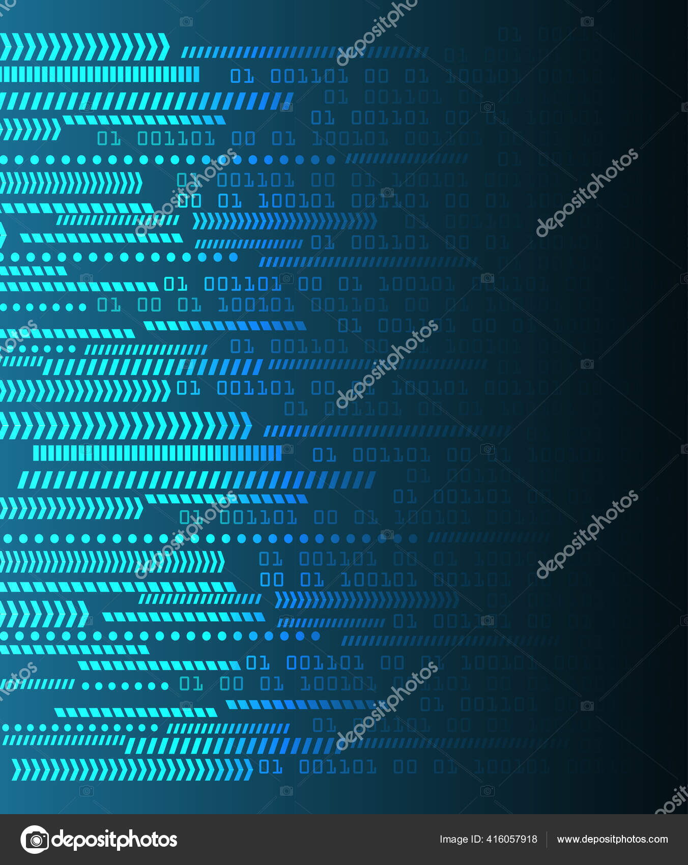 Abstract Background Binary Code Dots Stock Vector by ©titima157@gmail ...