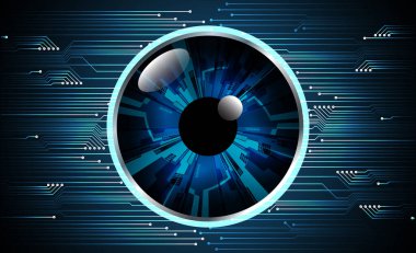 Mavi gözün vektör illüstrasyonu