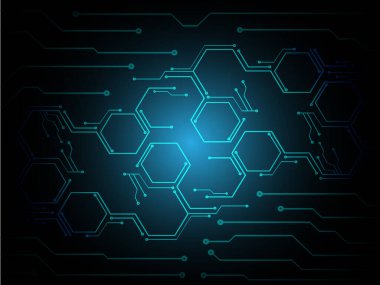 Soyut teknoloji geçmişi. Vektör illüstrasyonu