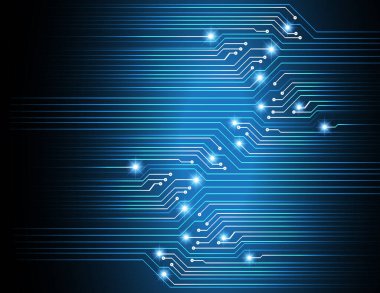 Dijital teknolojili devre kartı. vektör illüstrasyonu