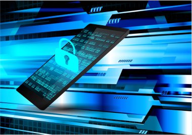 mavi arkaplan ile bilgisayar ekranı