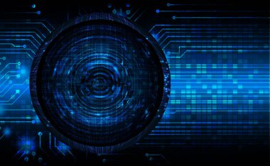 Fütürist teknolojik elementlere sahip soyut teknoloji arka planı