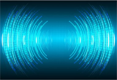 Parlak daireli soyut teknoloji arkaplanı