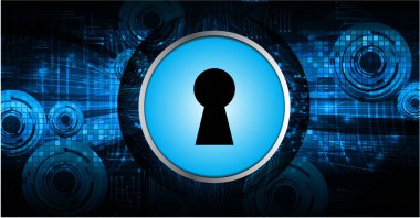 Pencerenin arka planında asma kilit ve anahtar olan güvenlik sistemi kavramı