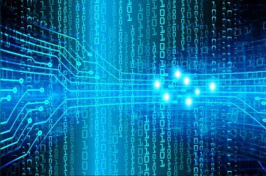 ikili kodlu soyut teknoloji arkaplanı