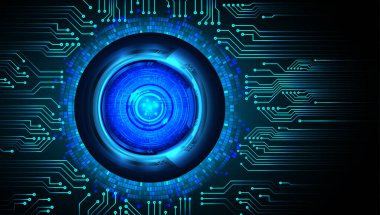 Devre kartlı soyut mavi arkaplan