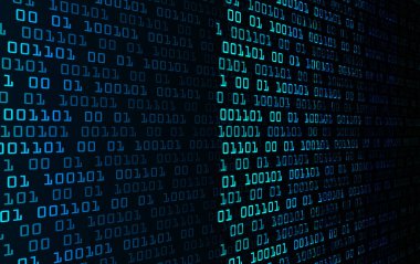 ikili kod arkaplanı. vektör illüstrasyonu