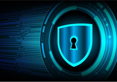 Veri simgesi tasarımı ile güvenlik sistemi kavramı, vektör illüstrasyonu 10 eps grafik