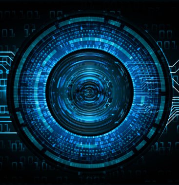 Dairesel elementlere sahip soyut teknoloji arkaplanı