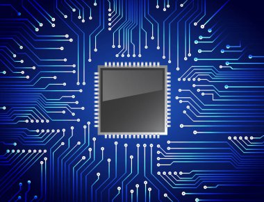 Elektronik mikroçipli devre kartı