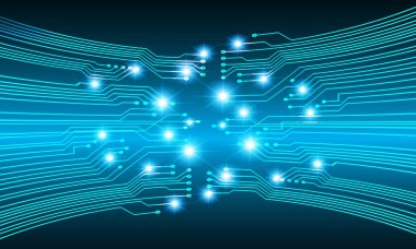 Devre kartlı soyut mavi arkaplan