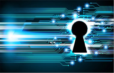 Güvenlik kilidinin vektör çizimi