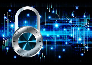 Teknoloji ve teknolojik elementlerle soyut arkaplan