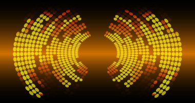 Renkli dairelere sahip soyut arkaplan